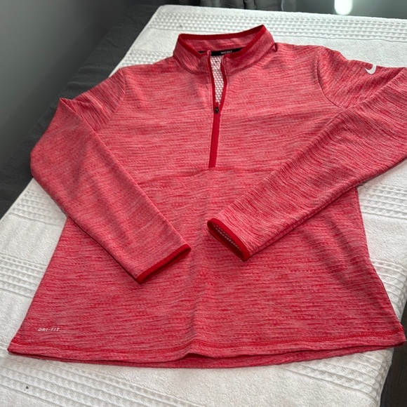 Nike Red Quarter-Zip Sweatshirt - Picture 3 of 7